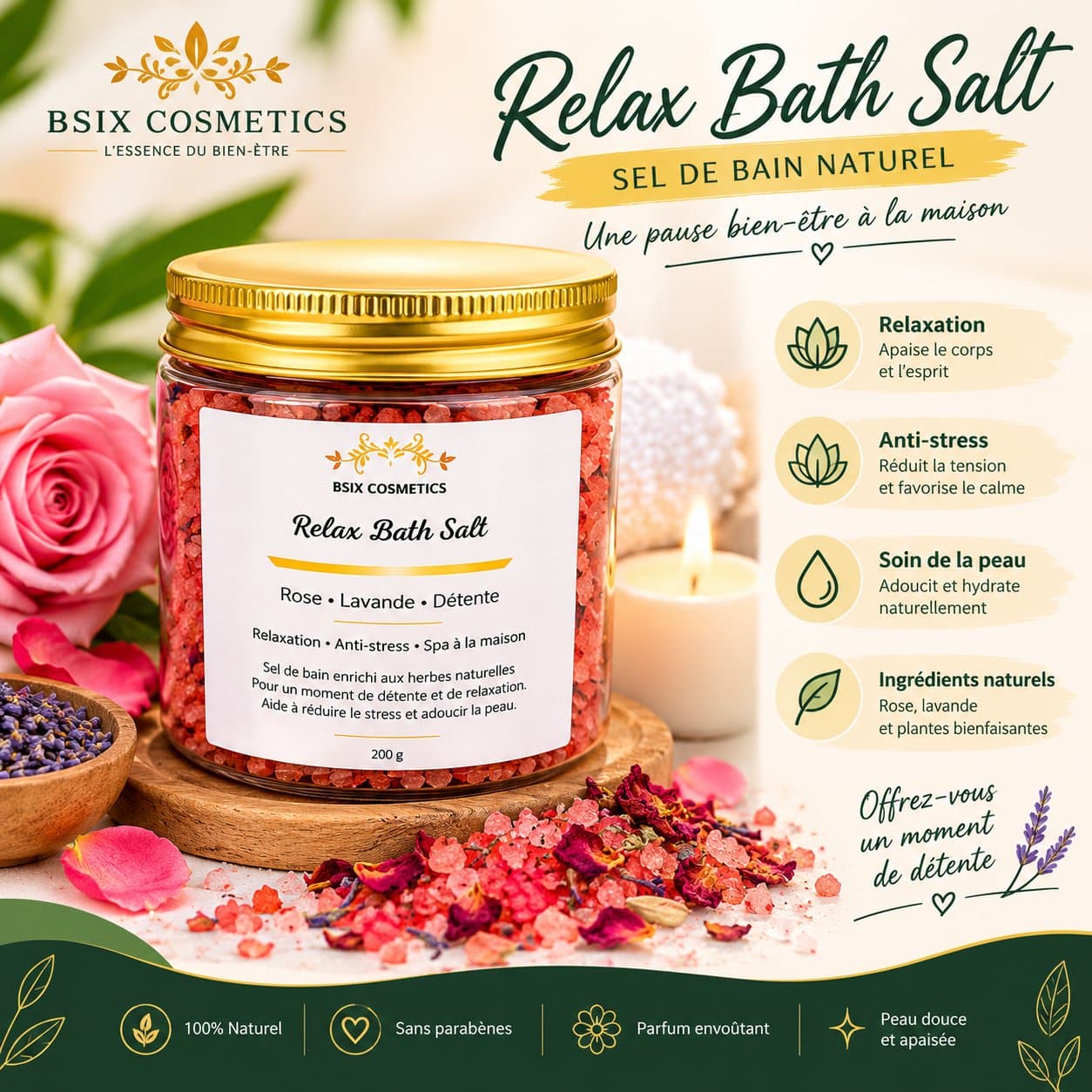 Relax Bath Salt — Sel de bain